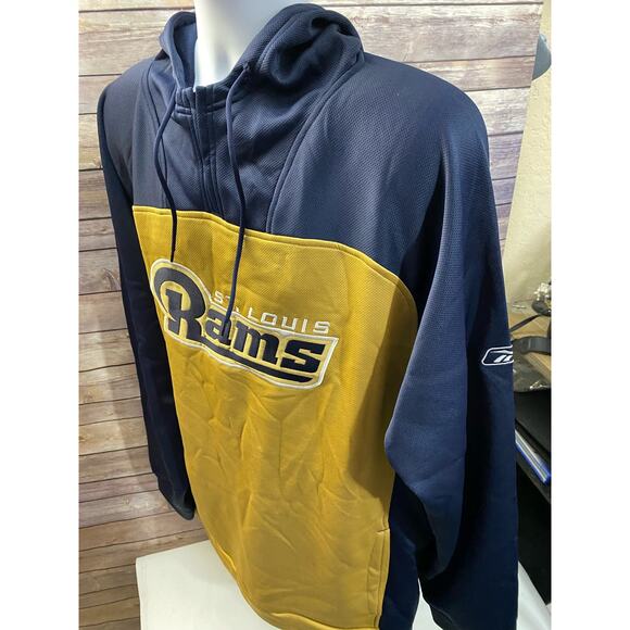 Vintage 90s Y2K NFL St Louis Los Angeles Rams Coat Jacket Puffer Size 2XL - Picture 7 of 13